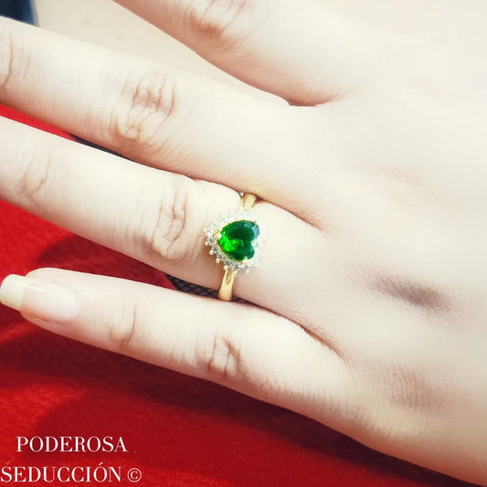 💚 Anillo Corazón Imperial 👑